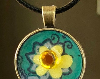 Unique Flower pendant Great gift
