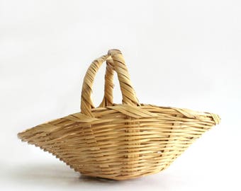 Wicker Easter Basket Made In Mexico
