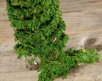 Moss garland vine 60 foot roll-Preserved REAL moss vine