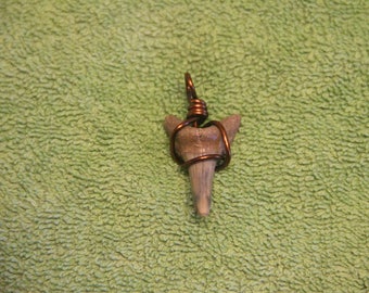 SHARK TOOTH Pendant Necklace Unique Piece Funky Jewelry