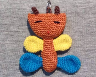 Keychain Amigurumi Butterfly