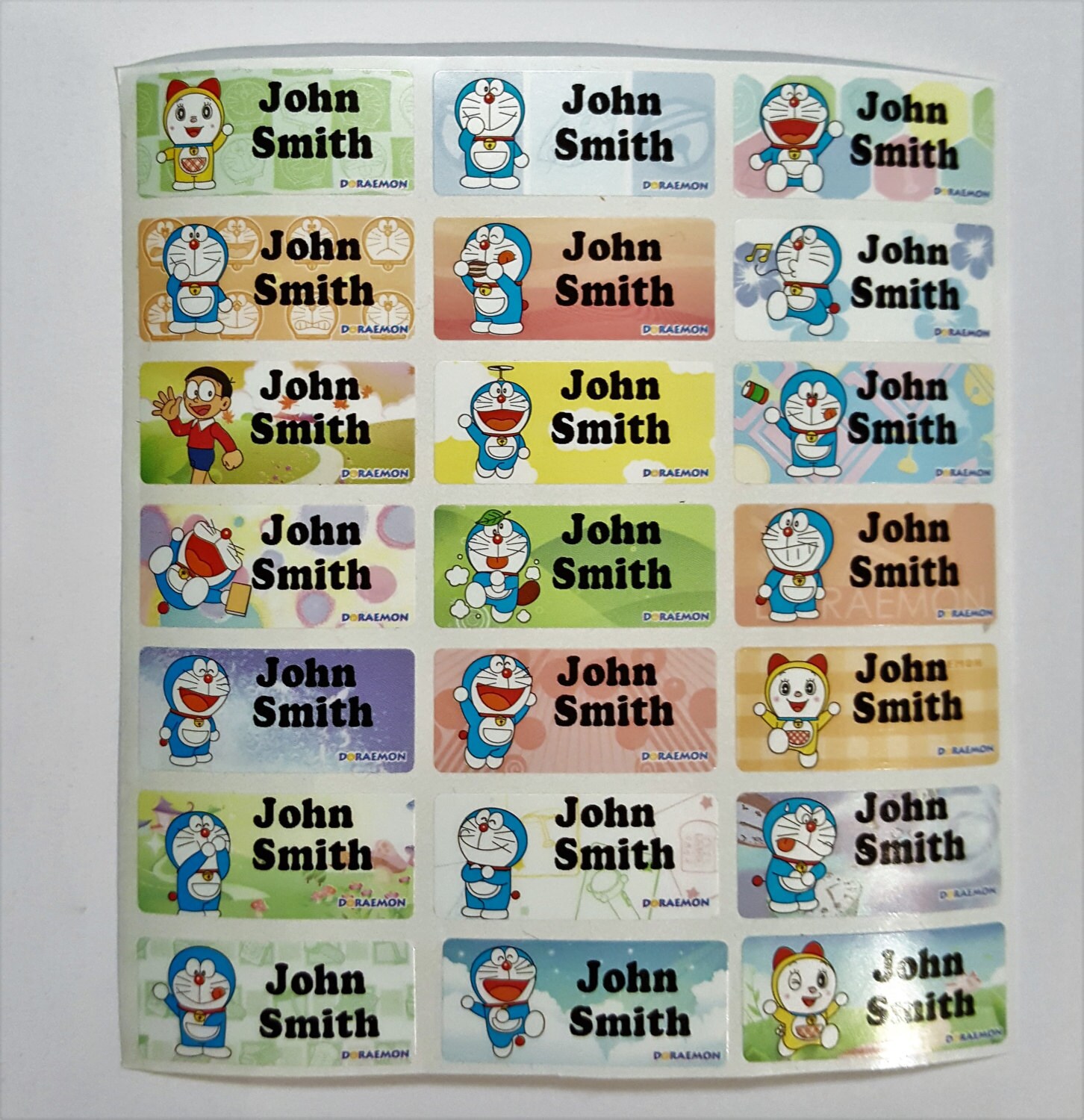  Doraemon name  sticker Doraemon name  tag name  label