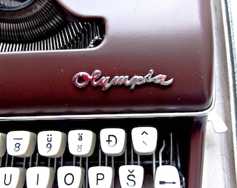 Chocolate Olympia typewriter