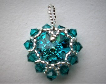 Swarovski crystal heart pendant