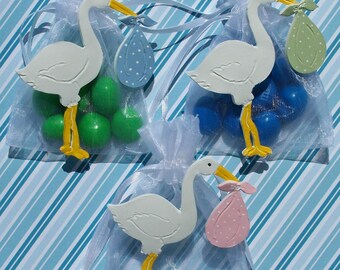 Baby shower, gender reveal, gender neutral baby, baby shower, baby boy, baby girl, party favors, baby shower decorations, stork