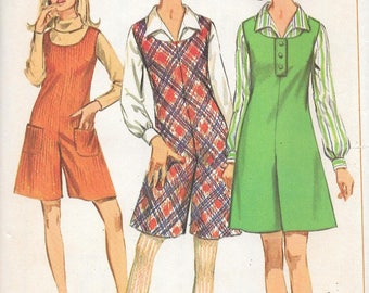 Vintage 1960s Simplicity Sewing Pattern 7174- Misses' Pantjumper size 16 bust 36 uncut FF