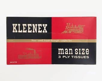 Kleenex Man Size Tissues - Vintage