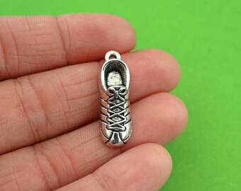 5 Silver 3D Tennis Shoe Charms (CH044-5)