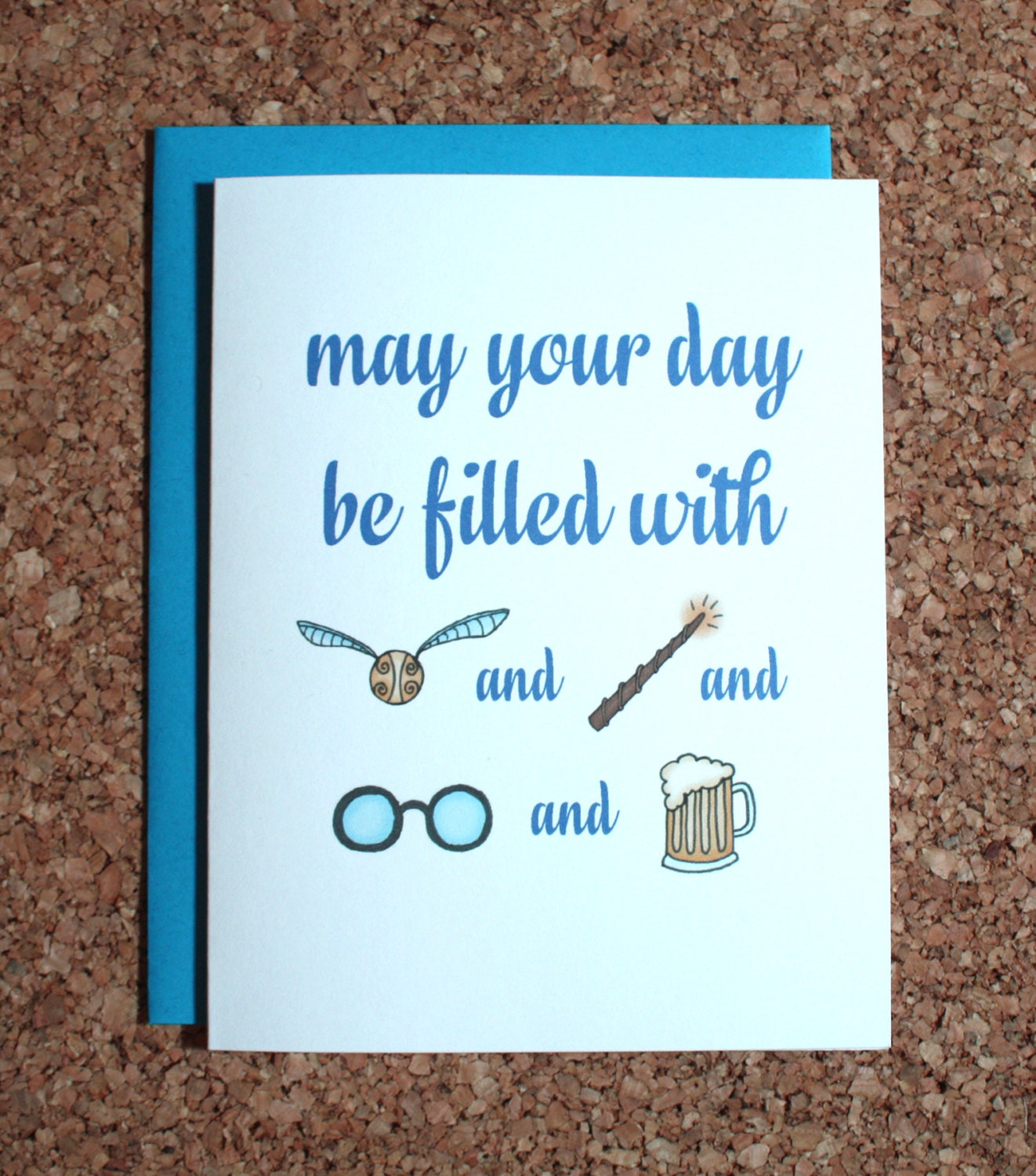 Harry Potter Card / filled with Harry Potter / Birthday card