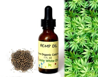 Organic unrefined Cold Pressed Hemp Oil