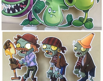 Plants vs Zombies Centerpieces, Plants vs Zombies Birthday Party Centerpieces