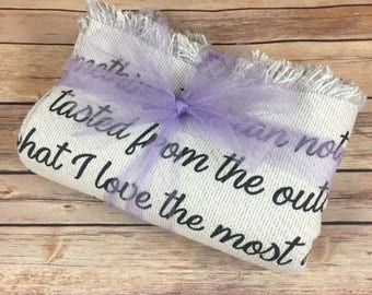 Personalized Blanket, Wedding Gift, Vows Blanket, Anniversary Gift, Wedding Shower Gift, Gift for the Couple, Anniversary Blanket, Throw