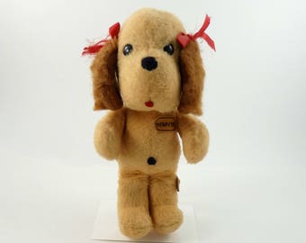 Vintage 70s Animal Fair Inc Dog Plush, Henrietta, Dog Lover Gift, Dog Stuffie, Stuffed Puppy Collectible Dog Puppy Plush Dog Stuffed Animal