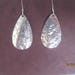 Handcrafted hammered sterling silver teardrop earrings