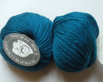 5 balls 215 teal Cashmere-Wool Textile brand