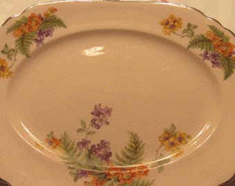 Royal Beige Ware by Royal China Co. Sebring Ohio Small Serving Platter