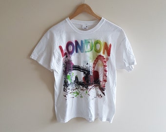 Vintage London t shirt, screen stars t, vintage shirts, vintage UK shirt
