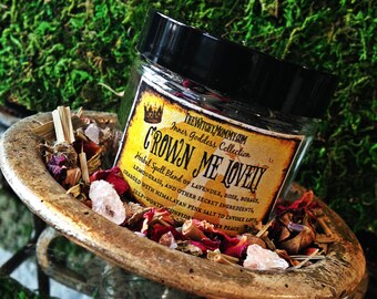 CROWN ME LOVELY Herbal Spell Blend - Inner Goddess Collection, Witches Cabinet, Herbal Apothecary, Ritual, Meditation