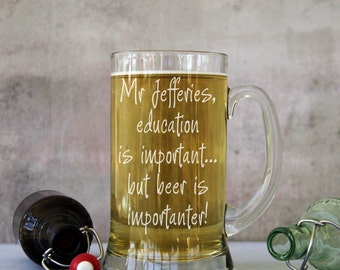 Personalised Teachers 2 Pint Stein Tankard