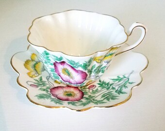Rosina Bone China Tea Cup Saucer England