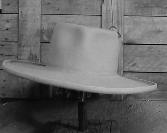 Jose' Wallace, Outlaw, classic western, movie character hat, Civil War, reenactment, Old West, cowboy hat, Lil Grizz, custom fit, fur felt