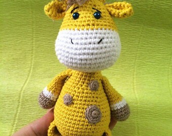 Stuffed crochet giraffe
