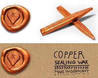 Copper Sealing wax, Sealing wax shellac copper, Sealing wax for wedding, Copper Sealing wax shiny, Metallic Sealing wax, Copper XMAS Idea
