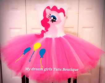 Pinkie Pie, My little Pony tutu dress, MLP birthday dress, Pinkie Pie birthday tutu, Pinkie Pie birthday dress
