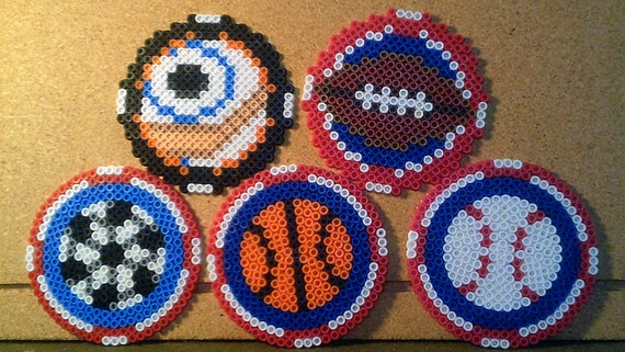 Sports Coasters CUSTOM COLORS Buy 4 and Save Baseball