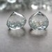 Shimmering Aquamarine Mystic Quartz Onion Briolette (2) 9mm x 10mm