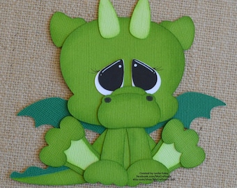 Dragon Animals Premade Scrapbooking Embellishment Paper Piecing