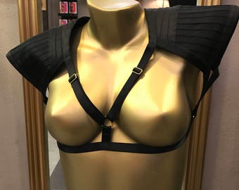 Top elastic harness lingerie, fetish.