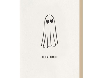 Letterpress - Hey Boo - Greeting