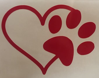 Dog Lovers "I Heart My Dog" Decal
