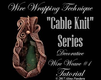 Wire Jewelry TUTORIAL Jewelry Making Tutorial Wire Wrapping Weave PDF Pattern Wire Wrap Cabochon Pendant Tutorial Wire Weaves Tutorial Amber