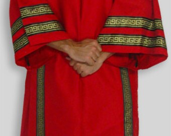 Ancient Roman Greek Dalmatica Costume with Trim