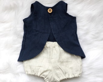Culotte bouffante Lyla | bulle de culotte bouffante | culotte bouffante à rayure | Bloomer pour bébé | fleurissant l’été | short | culotte bouffante neutre entre les sexes