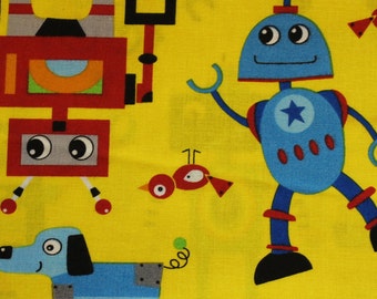 Robot Rock 100% cotton fabric
