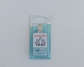 Metal Stamp - Lotus - Lotus Metal Stamp - 6mm - ImpressArt