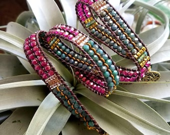 Still I Rise 3 Three Triple Wrap Beaded Bracelet