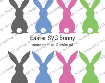 Easter Bunny SVG File - Cutting files for Silhouette - Vinyl - Digital Cut File - SVG files for cricut - Easter - Bunny