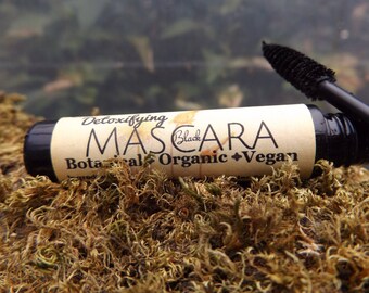 Sale! Organic Mascara/Black Mascara/Organic Makeup/100% Chemical Free/Detoxify Your Eyes/Healing Mascara/Moisturizing/Pulls out toxins!