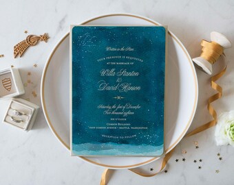 moon wedding invitations star wedding invitation moon and