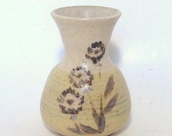 May Sale Event Vintage Hand Thrown Stoneware Bud Vase