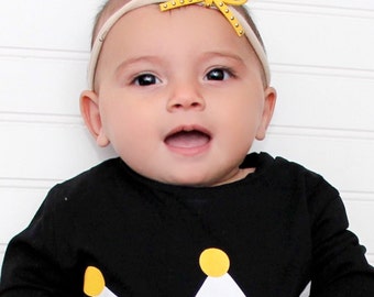 Baby Bow Headband, Yellow Headband, Infant Headband, Toddler Headband, Bow Headpiece, Headband with Bow, Baby Accessories, Mini Bow Headband
