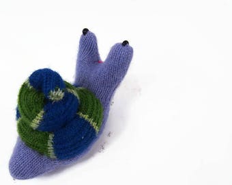 woodland snail, garden snail, waldorf toy, all natural toy, eco friendly toy, small stuffed snail, stuffed animal,