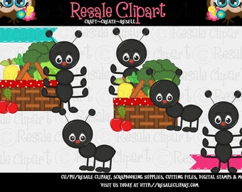 Picnic Ant Cuties 1 Clipart (Digital Download)
