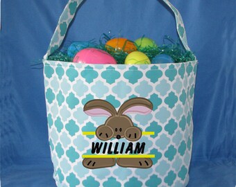 Personalized Easter Basket, Easter Bucket, Girls Easter Basket, Boys Easter Basket, Monogrammed Easter Basket, Easter Tote, Name Basket