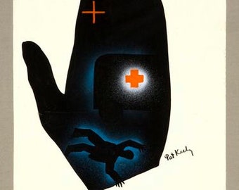 Vintage World War 2 Lookout In The Blackout Poster A3 Print