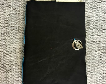 Leather Journal with Handmade Paper, Art Journal, Blank Book, Leather Notebook